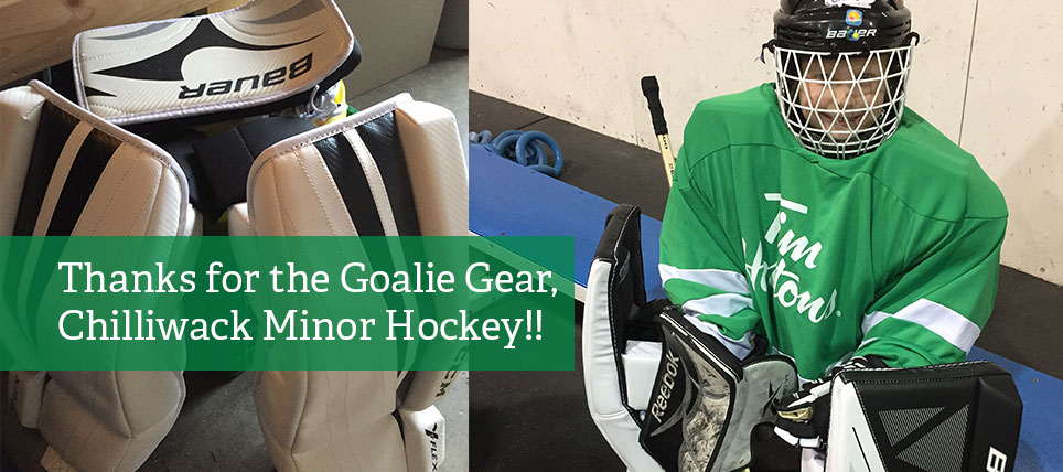 Chilliwack Minor Hockey donates gear to Chilliwack Ringette - thank you!